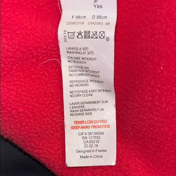 Catimini Rain Jacket Size 3 Leaf Pattern - Picture 3 of 9